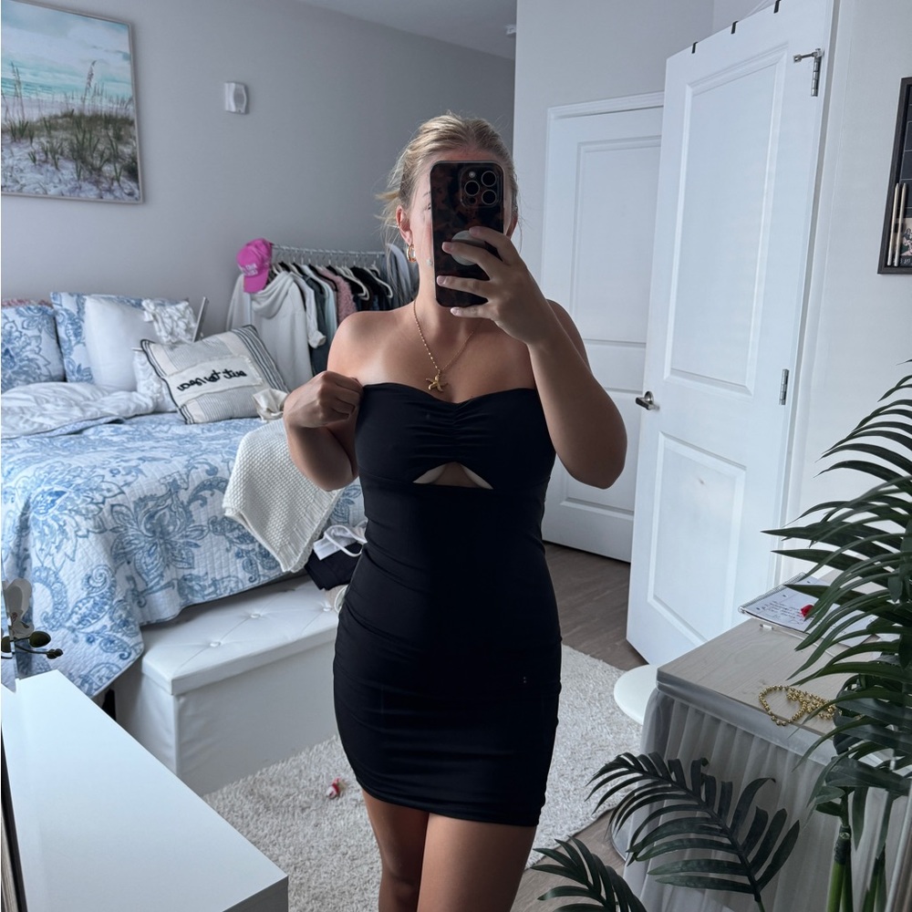 Windsor Elegant Black Strapless Dress